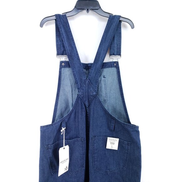American Bazi Low Rise Skinny Overalls Women's Size Large - Picture 3 of 10